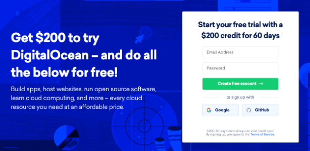 digitalocean бесплатный тариф